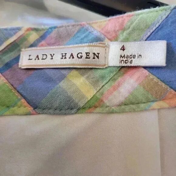 Lady Hagen Women's Pastel Patchwork Cotton Skort Athletic Skirt - Picture 11 of 14